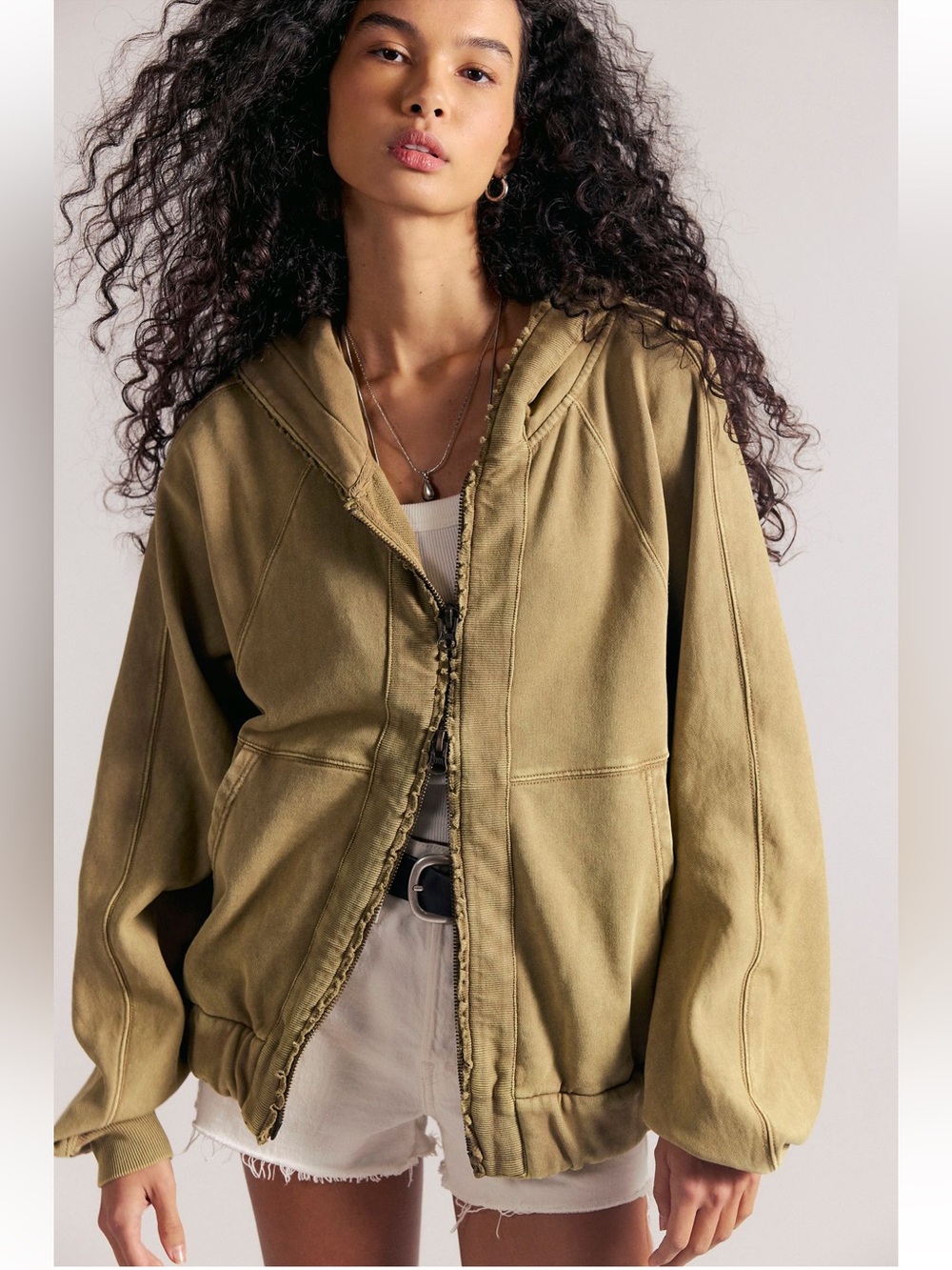 NWT FREE PEOPLE GOTTA GO ZIP UP